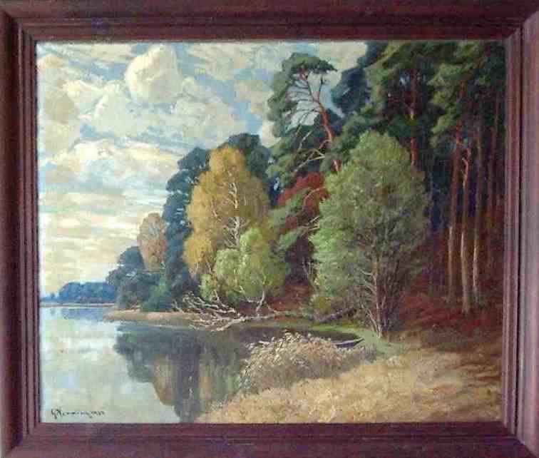 Landschaft 1930 brauner R1a02